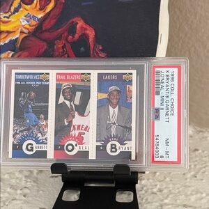 1996 Collectors Choice - Kobe Bryant / Kevin Garnett - Rookies PSA 8